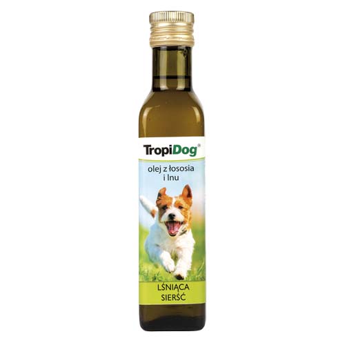TropiDog Lososový a ľanový olej pre psov 250ml