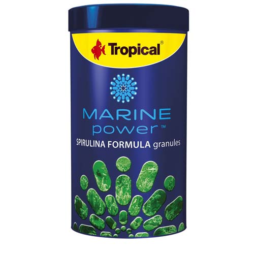 TROPICAL Marine Power Spirulina Formula 250ml/150g granulované krmivo so spirulinou pre všežravých morských rýb