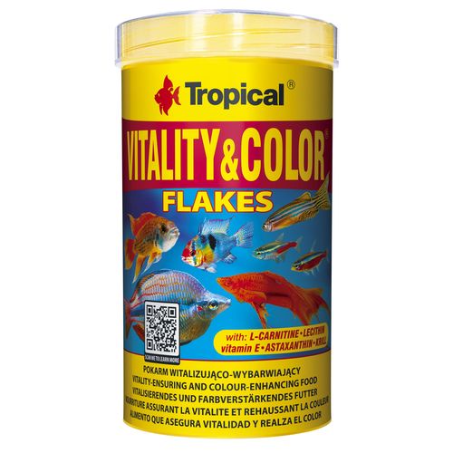 TROPICAL Vitality&Color 500ml/100g vločkové krmivo s vyfarbujúcim a vitalizujúcim účinkom