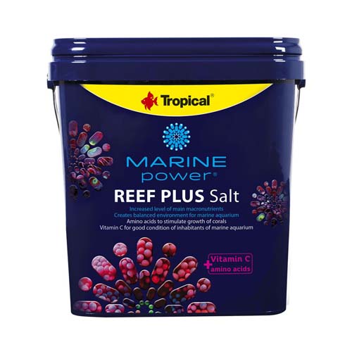 TROPICAL Reef Plus SALT 5kg profesionálna soľ určená pre zrelé akvária, ktorým dominujú kalcifikačné koraly LPS/SPS