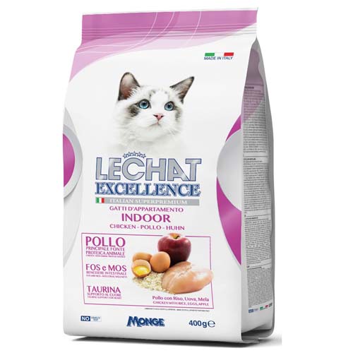 MONGE LECHAT EXCELLENCE INDOOR 400g 31/14 superprémiové krmivo pre mačky