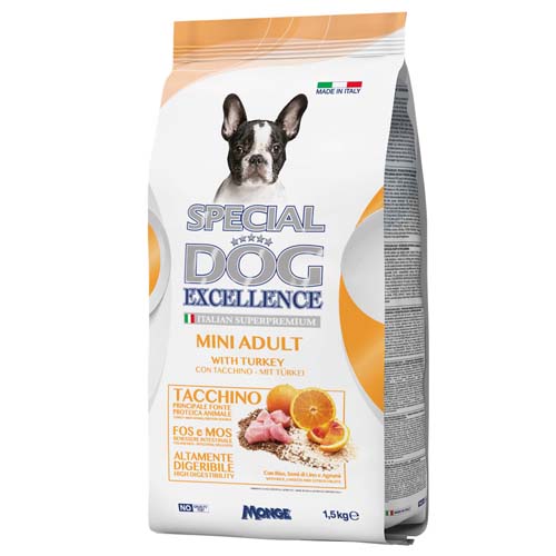 MONGE SPECIAL DOG EXCELLENCE MINI Adult 1,5kg morka superprémiové krmivo pre psov malých plemien