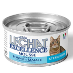 MONGE LECHAT EXCELLENCE MOUSSE Pena s tuniakom a bravčovým mäsom pre sterilizované mačky 85g