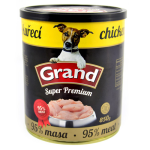 GRAND SUPER PREMIUM  850g 1/4 celého kuraťa  95%kuracieho mäsa