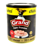GRAND SUPER PREMIUM Dog Chicken 95% mäsa 850g kuracie mäso