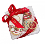 COBBYS PET Vianočná kolekcia mini donutov pre psov v darčekovom balení 52 g / 4 ks