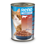 RENO konzerva pre mačky kúsky  hovädzia 415g