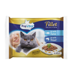 PreVital Fillet Selection kapsička mačka tuniak-pstruh 4x85g v želé