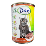 DAX konzerva pre mačky 415g s pečeňou