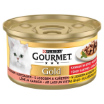 GOURMET GOLD Kura&Losos 85g kúsky