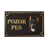 COBBYS PET POZOR PES Doberman 17x11cm
