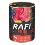 RAFI paštéta s hovädzím mäsom, čučoriedkami a brusnicami 400g -konzerva