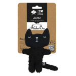 EBI D&D HOME Zeno- plyšová hračka pre mačky plniteľná catnipom 12x4x18cm čierna