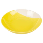 DUVO+ Keramický tanier žlto-biely 500ml/18,5x18,5x4,5cm