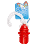 DUVO+ ŠMOLKOVIA Gumená hračka Požiarny hydrant s lanom 34x6x6cm hračka pre psov