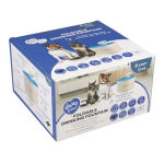 DUVO+ Fontánová napájačka s filtrom pre psov a mačky 20x20x13,5cm modrá-bielá