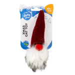 DUVO+ Vianočná hračka pre mačky- červený škriatok s praskavým zvukom 5x5,5x18cm