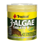 TROPICAL 3-Algae Tablets B 50ml/36g 200ks tabletové krmivo s riasami pre sladkovodné a morské ryby