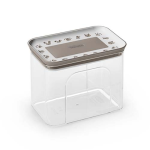 STEFANPLAST Snack Box obdĺžniková vzduchotesná dóza 1,2l biela/svetlosivá