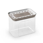 STEFANPLAST Snack Box obdĺžniková vzduchotesná dóza 2,2l biela/svetlosivá
