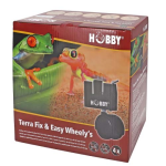 HOBBY Terra Fix & Easy Wheely's - Špeciálne kolieska pre terária HOBBY Fix & Easy s nosnosťou 100kg